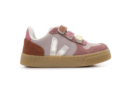 Veja Klittenband Schoen V10-Small Leer - Babe Platine - hatshoe