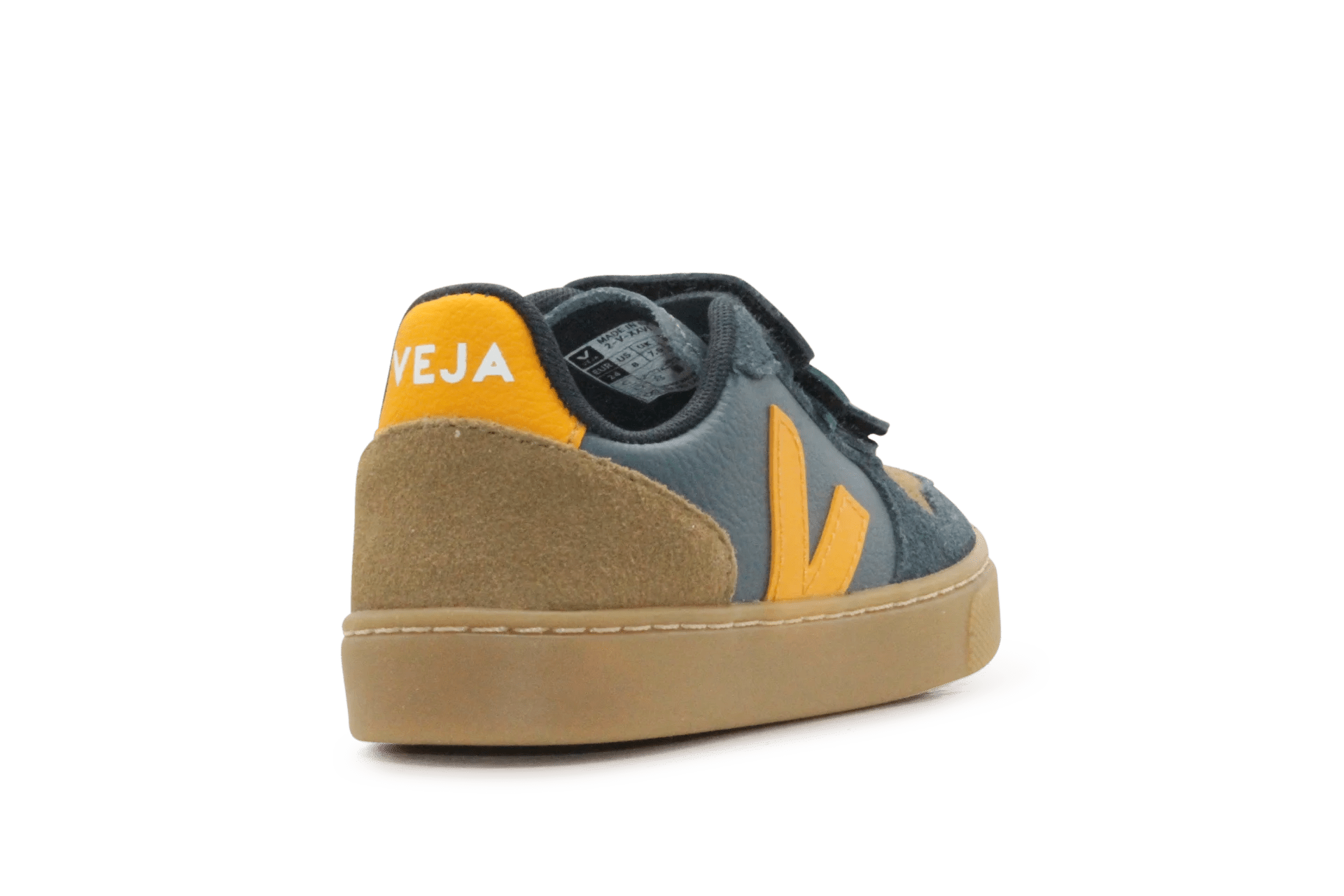 Veja Klittenband Schoen V10-Small Leer - California Ouro Natural