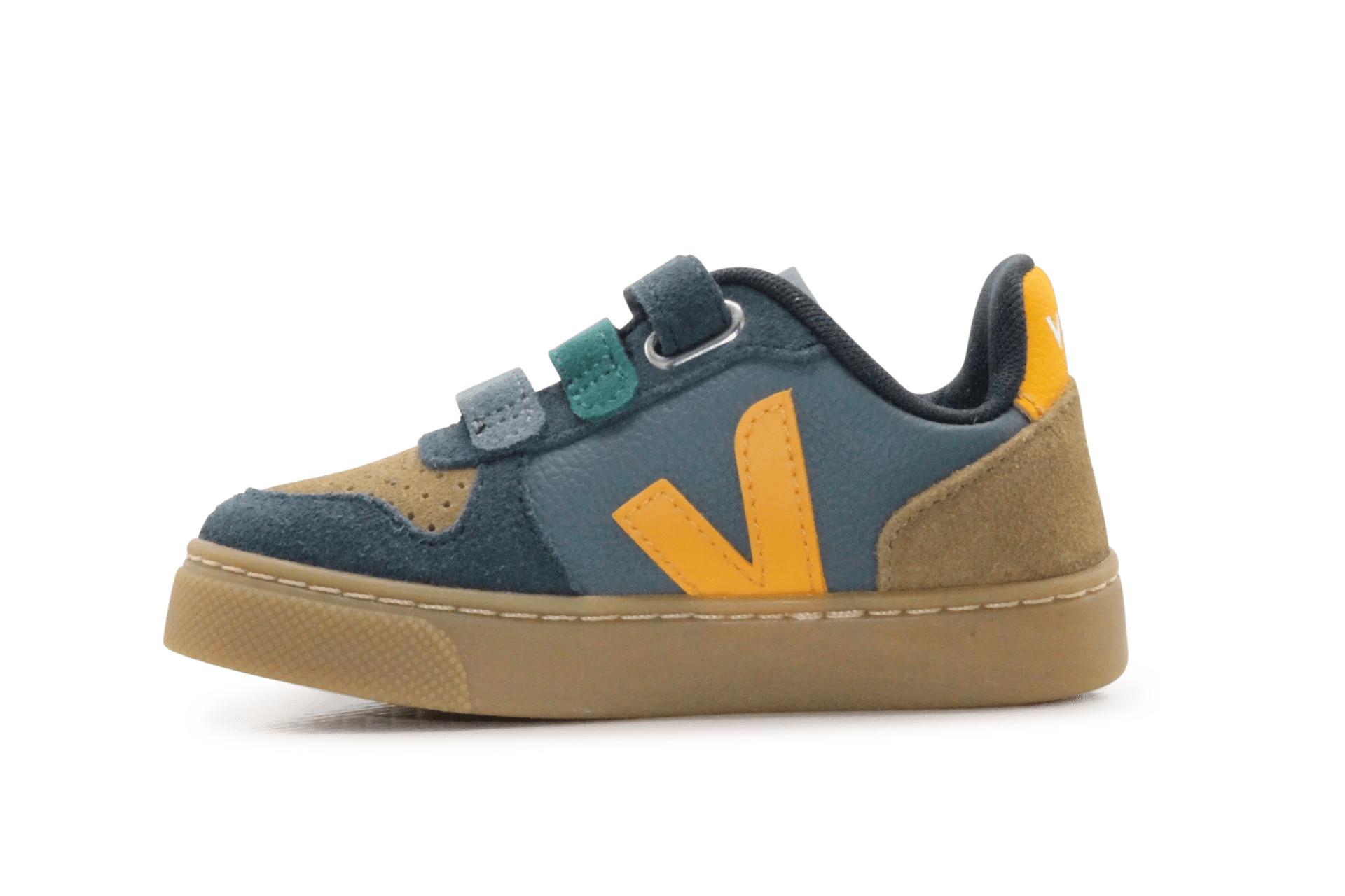 Veja Klittenband Schoen V10-Small Leer - California Ouro Natural