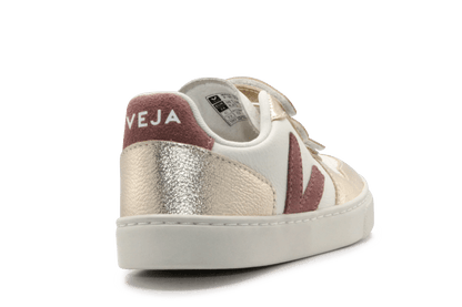 Veja Klittenband Schoen V10-Small Leer - Pure Dried-Petale Platine - hatshoe