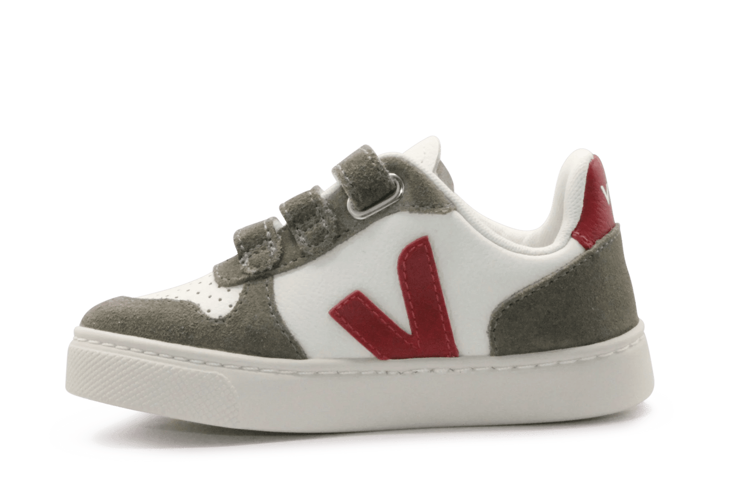 Veja Klittenband Schoen V10-Small Leer - Pure Pepper Kaki - hatshoe