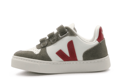 Veja Klittenband Schoen V10-Small Leer - Pure Pepper Kaki - hatshoe