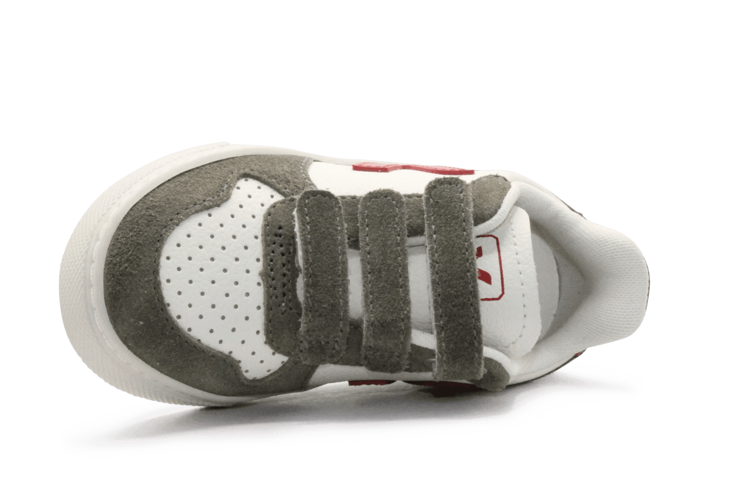 Veja Klittenband Schoen V10-Small Leer - Pure Pepper Kaki - hatshoe