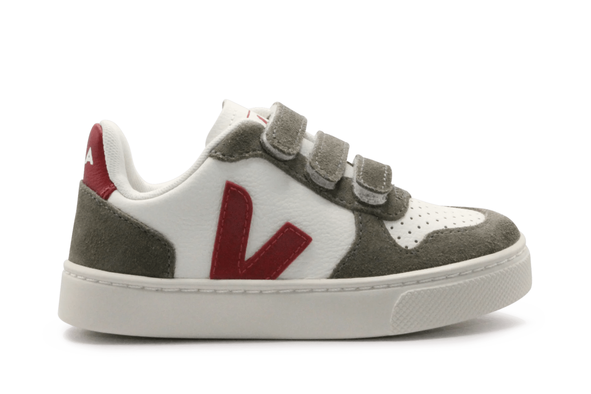 Veja Klittenband Schoen V10-Small Leer - Pure Pepper Kaki - hatshoe