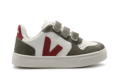 Veja Klittenband Schoen V10-Small Leer - Pure Pepper Kaki - hatshoe
