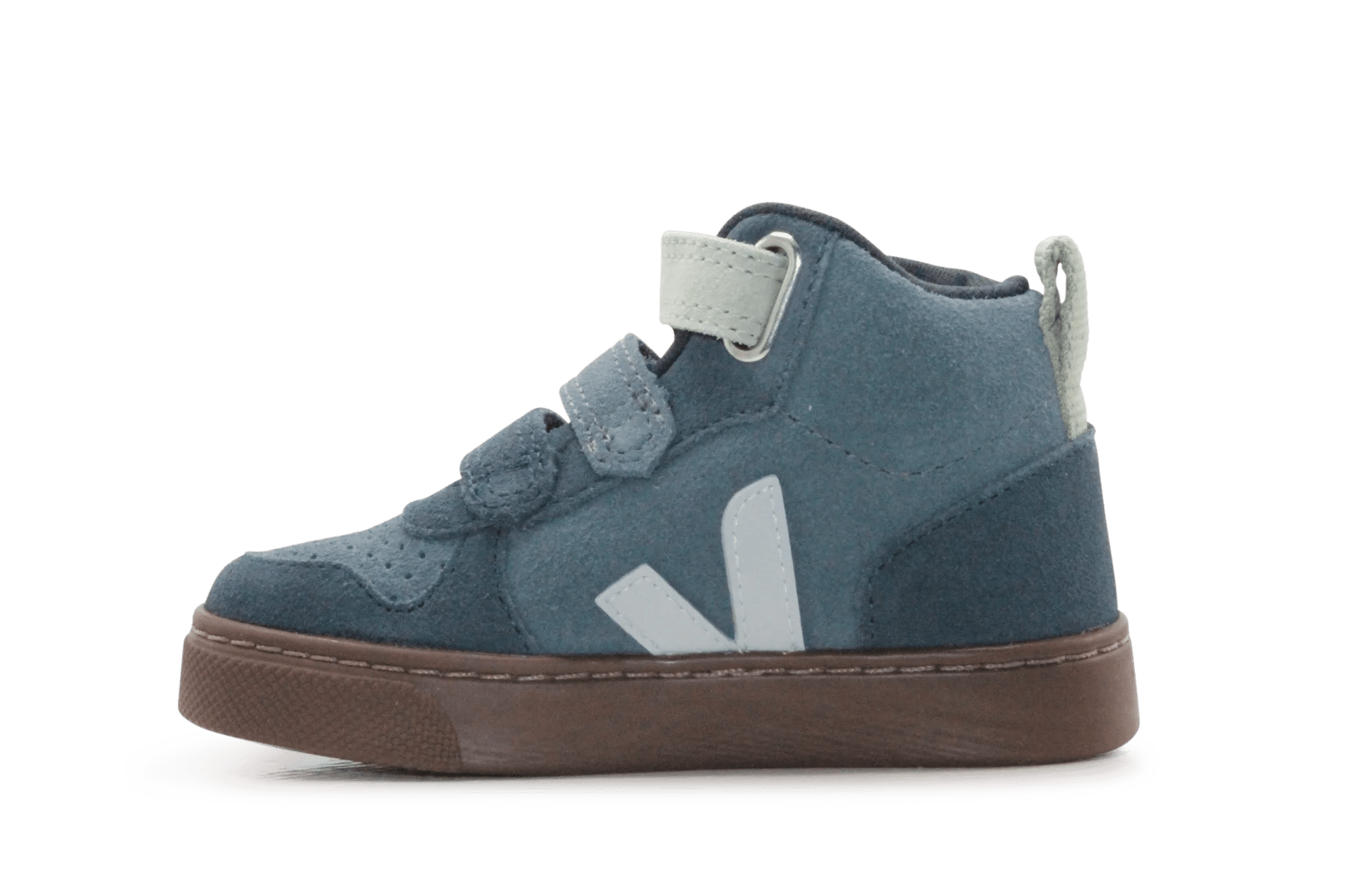 Veja Klittenband Schoen V10-Small Mid Suède - California Shark Bark