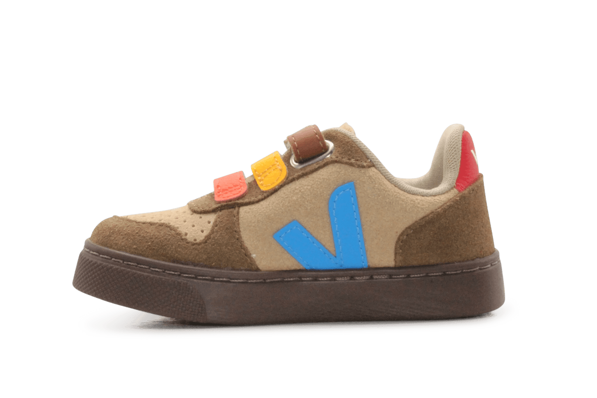 Veja Klittenband Schoen V10-Small Suède - Desert Egee Brown - hatshoe