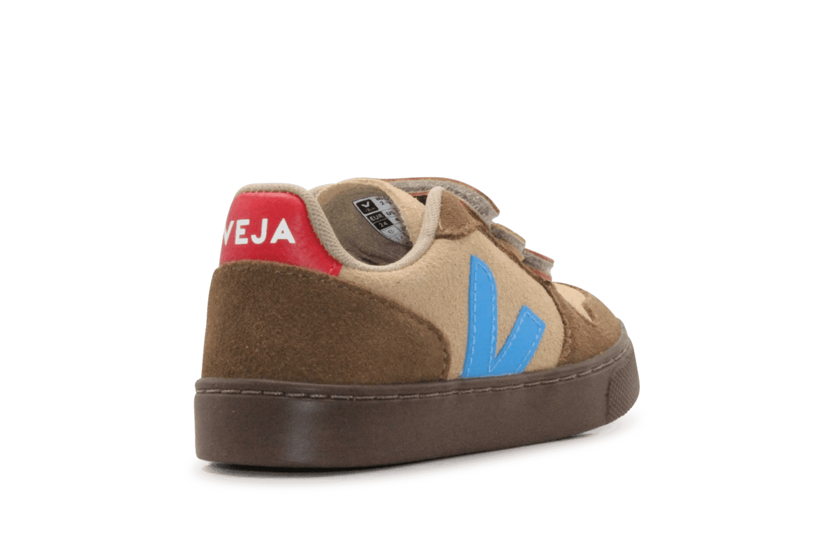 Veja Klittenband Schoen V10-Small Suède - Desert Egee Brown - hatshoe