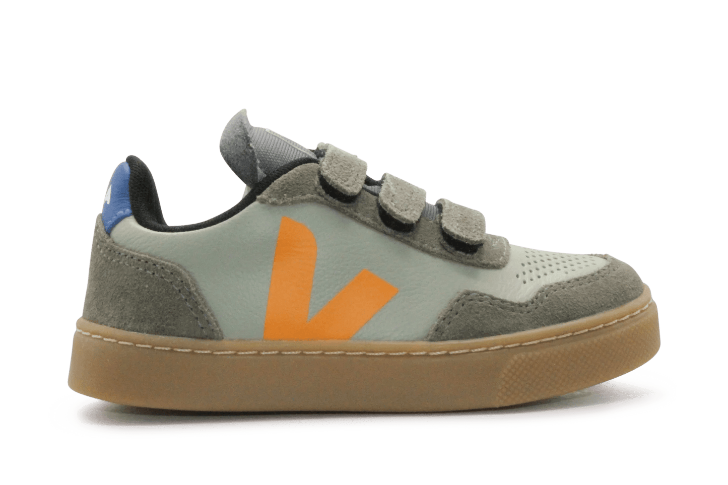 Veja Klittenband Schoen V90-Small Leer - Clay Mango Kaki - hatshoe
