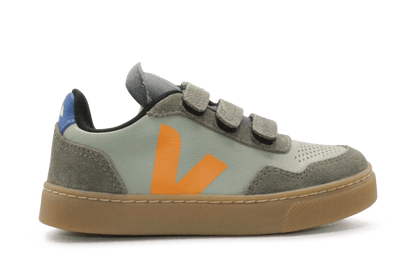 Veja Klittenband Schoen V90-Small Leer - Clay Mango Kaki - hatshoe