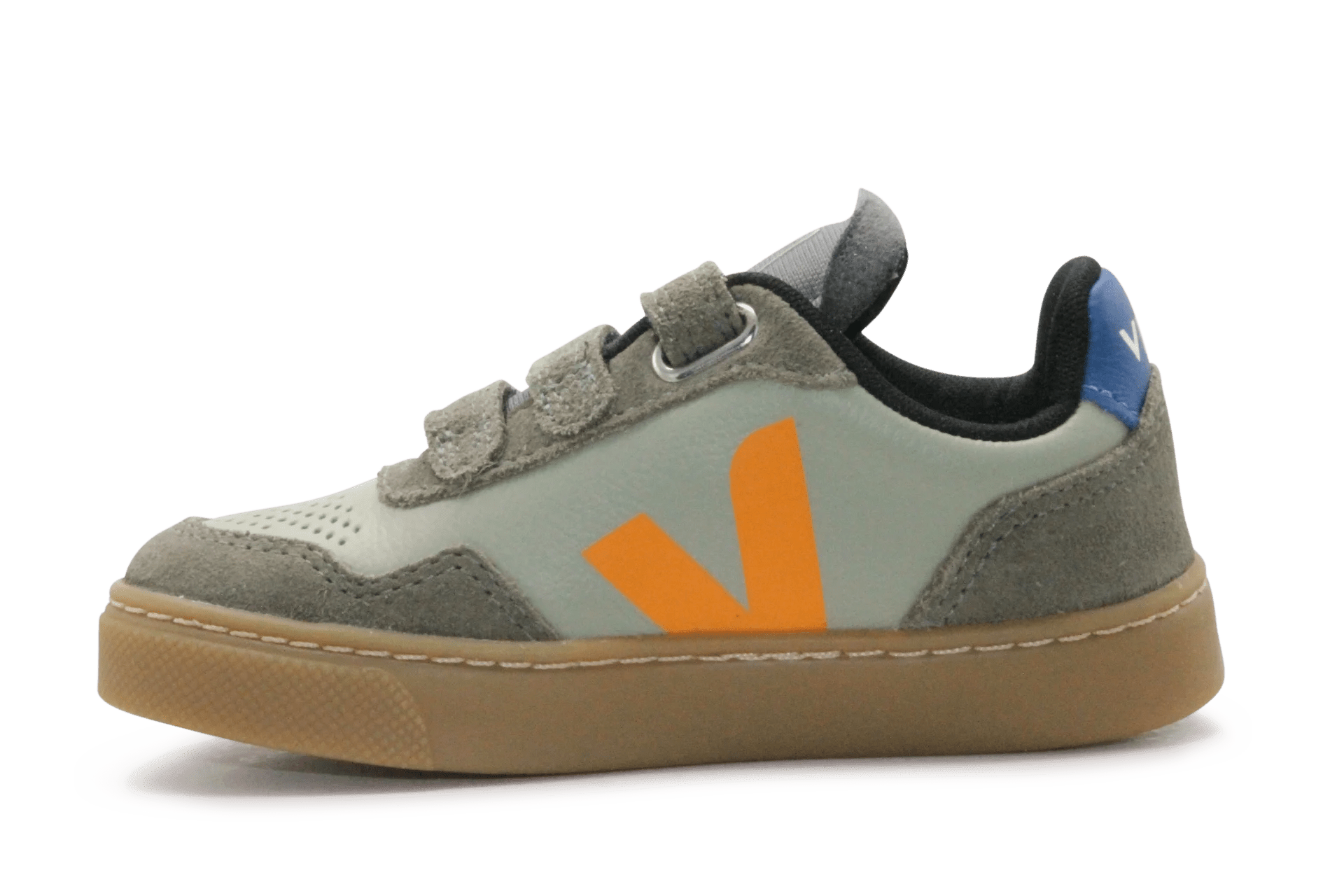 Veja Klittenband Schoen V90-Small Leer - Clay Mango Kaki - hatshoe