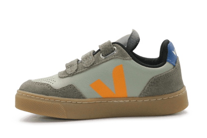 Veja Klittenband Schoen V90-Small Leer - Clay Mango Kaki - hatshoe
