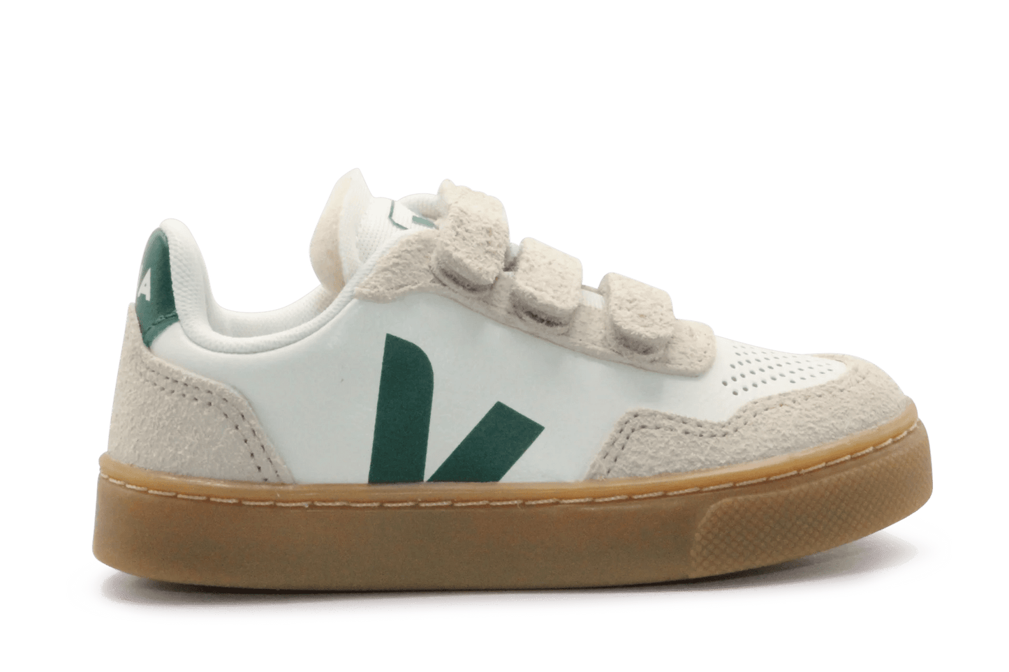 Veja Klittenband Schoen V90-Small Leer - Pure Golf Almond - hatshoe