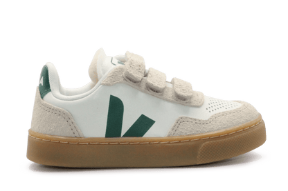 Veja Klittenband Schoen V90-Small Leer - Pure Golf Almond - hatshoe