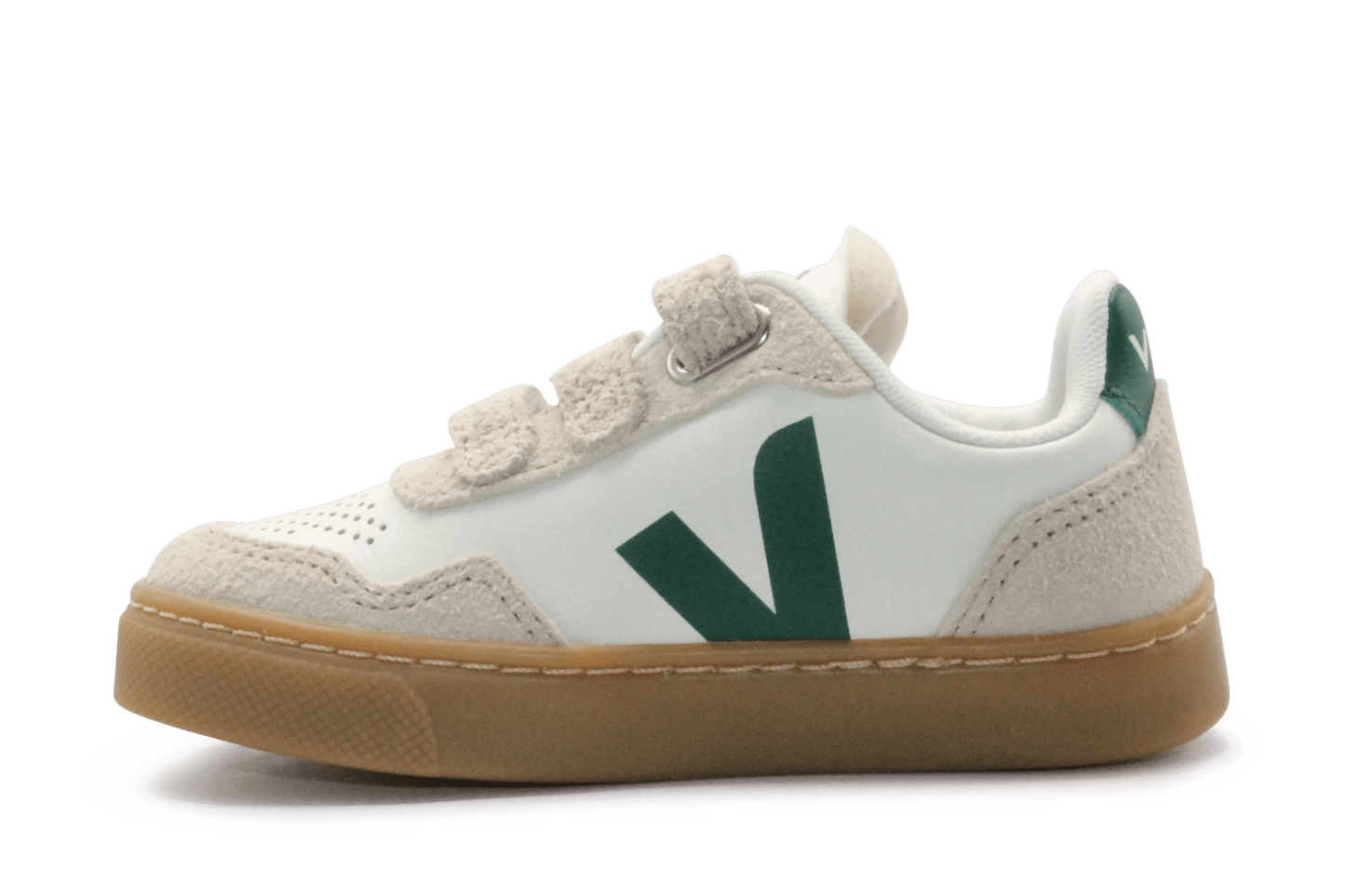Veja Klittenband Schoen V90-Small Leer - Pure Golf Almond - hatshoe