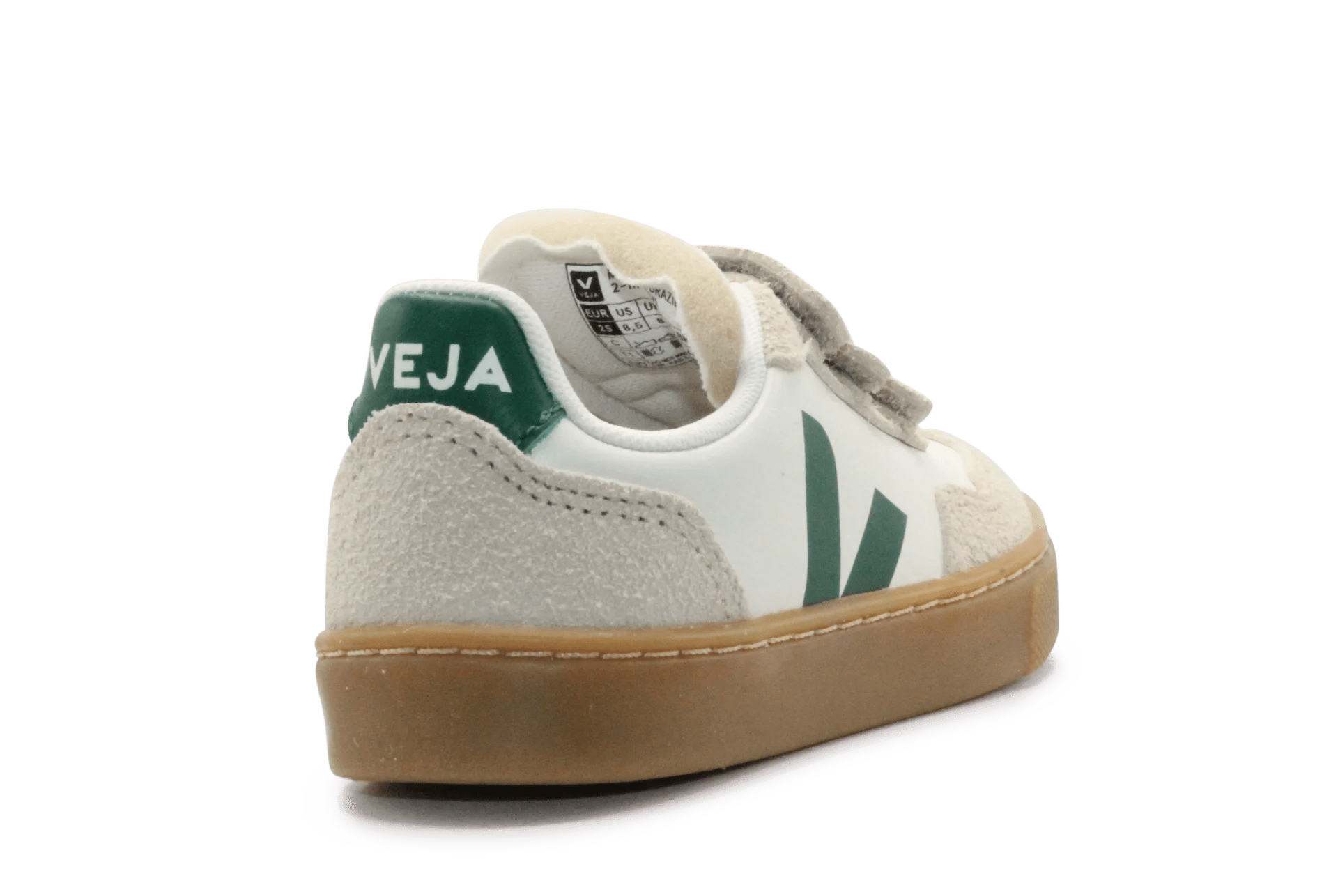 Veja Klittenband Schoen V90-Small Leer - Pure Golf Almond - hatshoe
