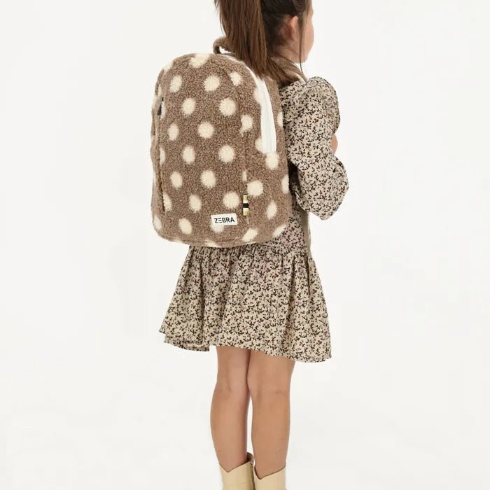 Zebra Stippel Teddy Rugzak - hatshoe