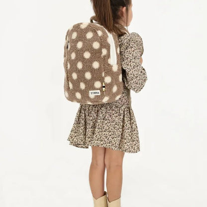 Zebra Stippel Teddy Rugzak - hatshoe